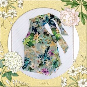 Italian silk top blouse, like NEW, size S